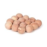 Compactor NATURE Set mit 15 Zedernholz Mottenkugeln - Natürlicher Schutz für...