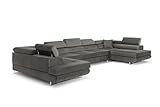 COMFORTINO FURNITURE Ecksofa mit Schlaffunktion Big PASTI U-Form, Sofa Couch mit...