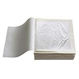 KINNO Essbare Blattsilber echtes Silber zum Basteln 6 cm x 6 cm Lebensmittel...