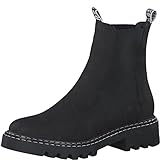 Tamaris Damen 1-1-25455-09 Stiefelette, Black Nubuc, 39 EU
