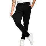 Performance Pants Herren Schwarz (Größe 33W/32L) - Stilvolle Herren Hosen...