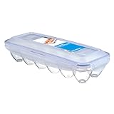 LocknLock PP Classic Eierbox für 12 Eier | 32,5 x 12,5 x 8 cm | 100 % luft- und...