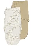 Meyco Baby Branches/Uni Pucksack 2er Pack, Erstausstattung Neugeborene (Pucktuch...