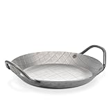 GSW 859042 Gastro Traditionell Eisenpfanne geschmiedet, Servierpfanne mit Zwei...