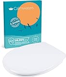 Calmwaters® Premium WC Sitz bis 250 kg - Made in EU - Toilettendeckel aus...