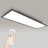 NUEDOVN LED Panel Deckenleuchte 36W 100x30cm Fernbedienung Dimmbare CCT LED...