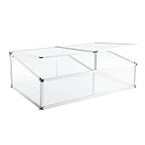 Euboer Frühbeet Alu Mini Gewächshaus Hochbeet Treibhaus UV-Schutz Pflanzbeet...