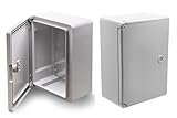 Schaltschrank 250 x 350 x 150 mm Verteilerkasten IP65 ABS Lichtgrau verzinkter...