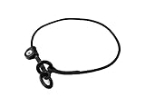 Kontakthalsband mit einfachem Zugstopp, Größe: 3,5 mm x 65 cm, Schwarz