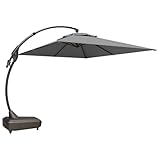 Grand patio Sonnenschirm mit Schirmständer und Abdeckhauben, Rechteckige Offset...