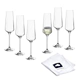 LEONARDO HOME Sektgläser PUCCINI (6er Set) inkl. Poliertuch •...