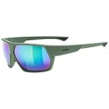 uvex Unisex – Erwachsene, sportstyle 238 Sportbrille, moss matt/mirror green,...