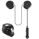 HOSPAOP Motorrad Helm Kopfhörer Bluetooth, Motorradhelm Wireless Headset...