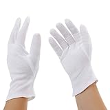 Incutex 2 Paar Baumwollhandschuhe Handschuhe Baumwolle Trikot Handschuhe cotton...