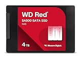 WD Red interne Festplatte 4 TB (3,5 Zoll, NAS Festplatte, 5.400U/min, SATA 6...