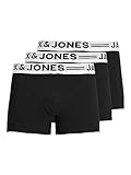 Herren Jack & Jones Set 3er Pack Sense Trunks Boxershorts Stretch Unterhose Slim...