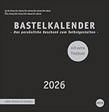Premium-Bastelkalender schwarz groß 2026: Blanko-Kalender zum Basteln mit extra...