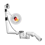 AQUADE Ab und Überlaufgarnitur Badewanne 40/50 mm - Badewannen Ablaufgarnitur...