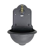 Papillon Wand-Brunnen, Gusseisen, für Garten Modell Stubai 35 x 26 x 54 (h) cm...
