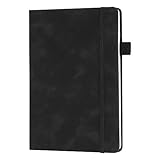 Welsberg Notizbuch A5 liniert Hardcover Journal Buch Tagebuch aus veganem Leder...