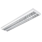 ELG Leuchten LED Rasteranbauleuchte 150cm 2-flammig Vorverdrahtet für LED...