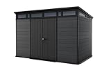 Keter Cortina 11x7 Gartenhaus – Robustes Gerätehaus aus Kunststoff & Metall...