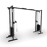 SUPRFIT - Kabelzug Fitness Kraftstation für zuhause inkl. Steckgewichte bis...