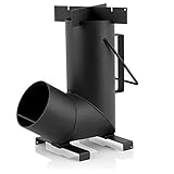 BBQ-Toro Raketenofen RAKETE 6 | Rocket Stove aus 1,5-mm-dickem Stahl für Dutch...