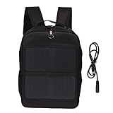 Akozon Solarrucksack 14 W Solarrucksack Wasserdichter, Ergonomischer...