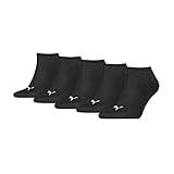 PUMA Unisex Puma Unisex Plain Sneaker - Trainer (5 Pack) Socks, Schwarz, 39-42...