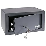HMF 49217-11 Safe Tresor mit Schlüssel, Möbeltresor | 31 x 17 x 25 cm |...