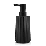 HMJIA Seifenspender Glas Schwarz Matt Spülmittelspender Seifenspender Küche...