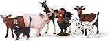 SCHLEICH Farm World | Bauernhof Tiere Set 77533 mit Hund, Katze, Schwein, Ziege,...