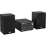 Panasonic SC-PM250EG-K Micro-mit HiFi-System (Bluetooth, CD, UKW, 20 W RMS)...