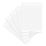 Limit Flipchart Papier, kariert, 20 Blatt je Block, 70 g/m², 5 Stück, Weiß