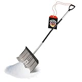 SHW-FIRE | Alu-Schneeschieber 50 cm Mit Ergonomischem Griff, Stiel und...