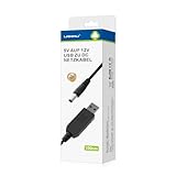 LANMU Universal 5V auf 12V USB zu DC Hohlstecker Netzkabel Ladekabel Kabel für...