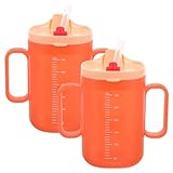 AXVRAV 2 Stück Schnabeltasse Senioren 300ml, Auslaufsichere Becher Für Ältere...