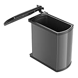 Hailo Abfallsammler 3418071 | Mülleimer Uno 18 L schwenkbar | Einbau...