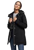 Navahoo Damen Winterjacke (XS-3XL) - 100% Baumwolle Obermaterial, Kapuze mit...