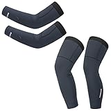 ROCKBROS Fahrrad Armlinge Beinlinge Set Winter Thermo Armwärmer Beinwärmer...