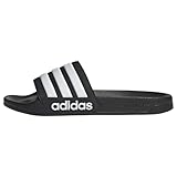 adidas Unisex Adilette Shower Slides, Core Black / Cloud White, 43 1/3