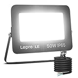 Lepro 50W LED Strahler Außen, 4250LM Superhell Außenstrahler IP65 Wasserdicht...