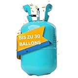 Brogaz Ballongas [für 30 Luftballons]– Helium Balloon Gas für bis zu [30...