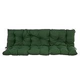 Patio Hollywoodschaukel Auflage 180x50 cm Frigiliana Sitzpolster grün...