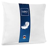 LILENO HOME Federkissen 80x80 cm [1er Set] - Kissen 80 x 80 cm aus Federn als...