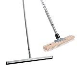 BawiTec Spar-Set Wasserschieber 75cm + Schrubber 40cm mit Teleskopstiel Günstig...