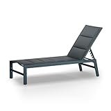 blumfeldt Renazzo Lounge Liegestuhl - Grey Edition, Sonnenliege, Gartenliege,...