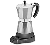 cilio Espressokocher CLASSICO für 6 Tassen / elektrisch 480W / Ø 11,5 cm...