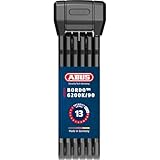 ABUS Faltschloss Bordo 6200K 90 SH - Flexibles Fahrradschloss mit Halterung -...